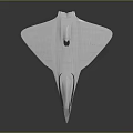 Futuristic White Spacecraft Prototype with Streamlined Aerodynamic Design for Space Exploration