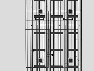 Industrial LOFT pipe ceiling pipe ceiling pipe fire pipe 3d model