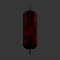 Red Industrial Equipment Fuel Canister with Flame Symbol and Storage Features