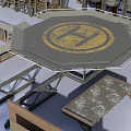 Detailed Industrial Equipment 3D Model Featuring Crane Pipes Storage Tanks And Factory Structures
