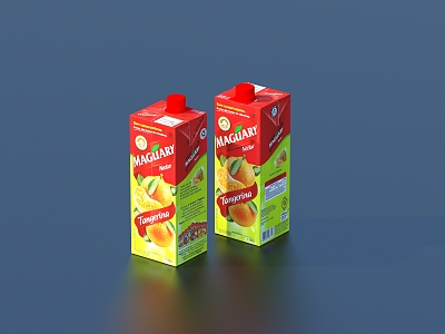 Beverage Boxed Juice 3d model