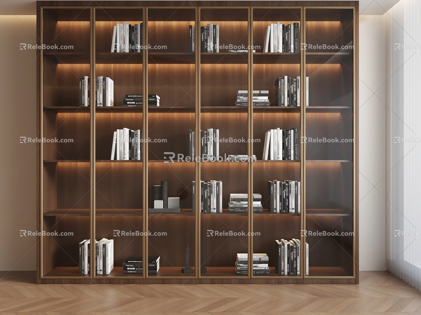 Bookcase Bookcase Decorative Cabinet Wine Cabinet Sideboard Cabinet 3d model