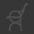 Minimalist Style Wooden Bench With Wooden Seat and Backrest And Metal Legs