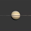 Stunning Cosmic Landscape Of Saturn Featuring Distinctive Rings And Celestial Elements