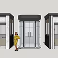 Modern Security Pavilion 3d model