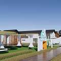 Boutique Guesthouse Architecture Modern Traditional Style With Lush Greenery Garden Courtyard And Glass Windows
