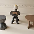 Modern Side Table Corner Table Stool Table Lamp 3d model