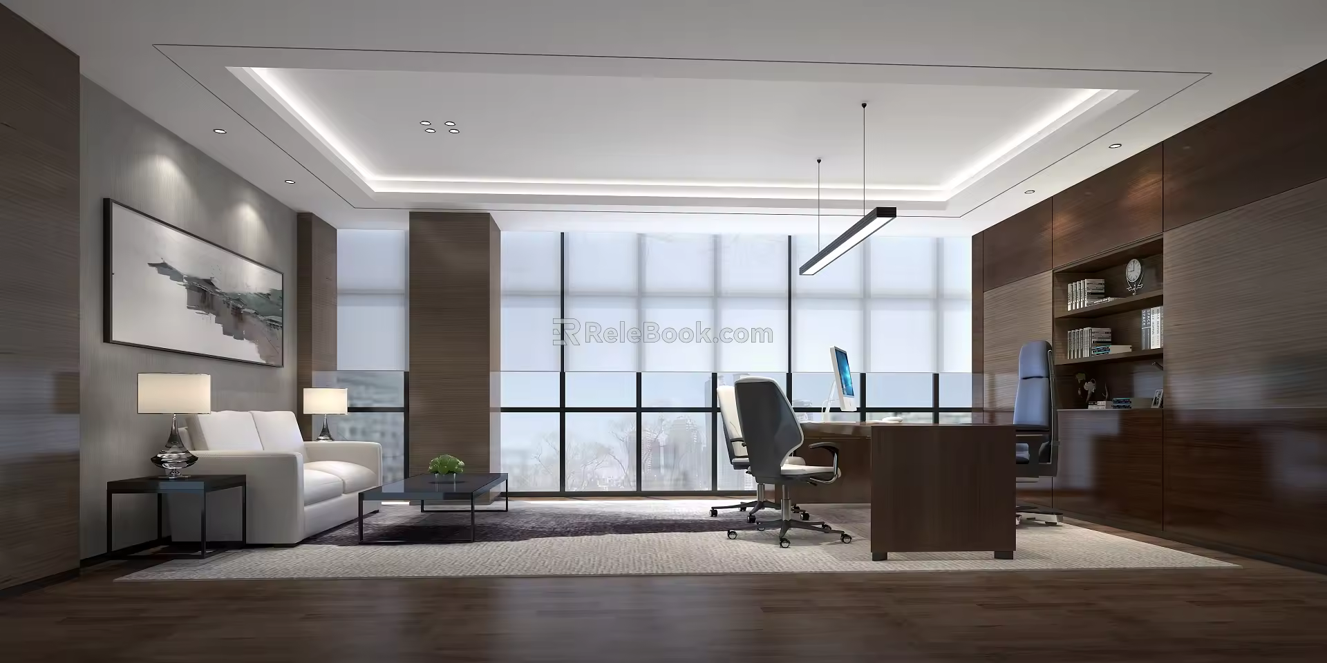Modern Office Manager's Office 3d model