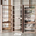 New Chinese Decorative Frame Decorative Frame Partition 3d model