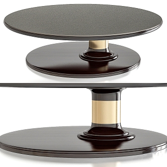 Oval coffee table 3d model