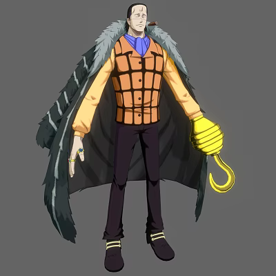 Modern game character One Piece Shark 3d model Modern game character One Piece Shark 3d model