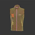 Lightweight Gray Drypro Vest With Colorful Patches And Mesh Design