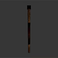 Classic Axe Weapon Featuring Wooden Handle And Metal Head With Textured Grip