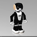 Smart Robot Toy With Black And White Stylish Design And Interactive Features 3d model