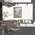 Chess Room Recreation Room 3d model