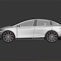 Sleek White Modern Car with Panoramic Sunroof Light Interior Seats and Black Wheels
