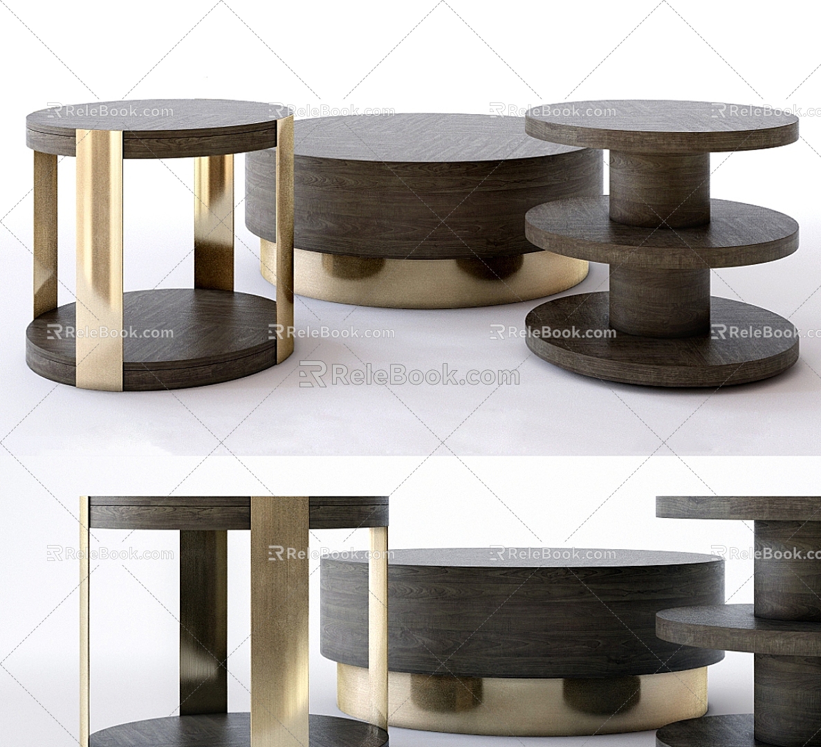 Modern Coffee Table Combination Modern Coffee Table Side Table Round Table Simple Home Furniture Coffee Table 3d model