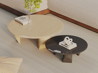 Modern coffee table model