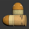 Shiny Gold 44 MAG JHP Bullets With Brass Casing And Engraved Markings