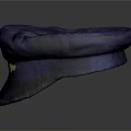 Classic Dark Blue Uniform Cap Featuring Yellow Badge On Brim