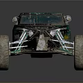 Mud Covered Off Road Functional Vehicle With Large Tires And Racing Design