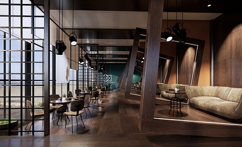 Modern Cafe 3d model