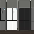 Modern Refrigerators and Freezers with Various Colors Designs and Styles on
