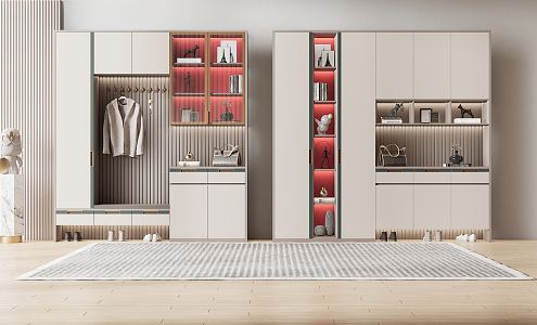 Modern shoe cabinet 3d model