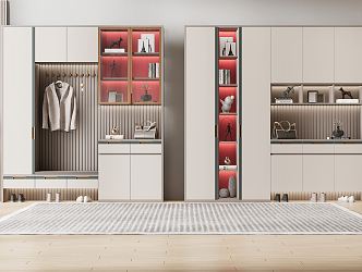 Modern shoe cabinet 3d model