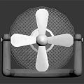 Electric Table Fan With Metal Mesh Cover And Sturdy Stand Design