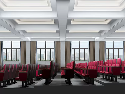 Modern Conference Hall Large Lecture Hall 3d model Modern Conference Hall Large Lecture Hall 3d model
