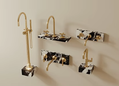 Light Luxury Faucet 3d model