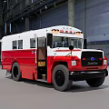 Fire fighting command vehicle 3d model