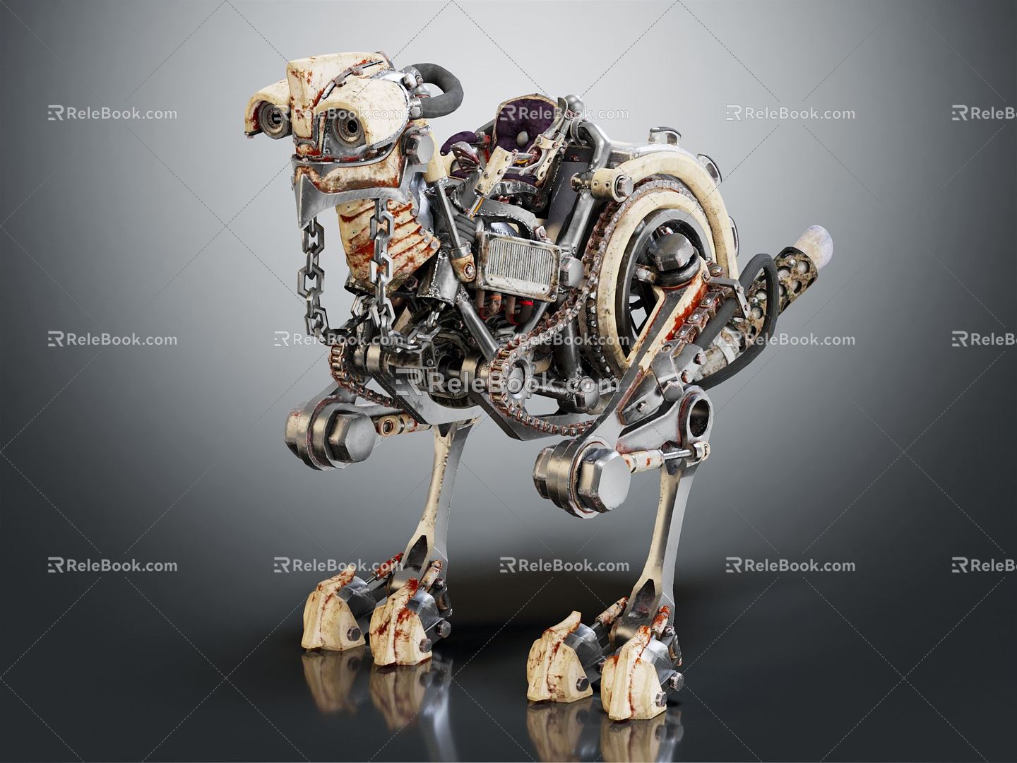 Modern Chassis Bird Robot Bird 3d model