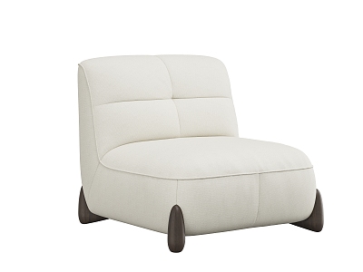 Single person sofa leisure sofa without armrest model