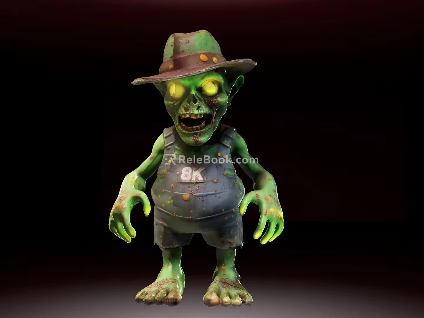 Q version of the zombie 3d model