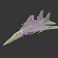 NASA Experimental Fighter Jet Spacecraft Model With Streamlined Aerospace Body Design 3d model