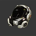 Futuristic Robot With Transparent Dome Blue Glowing Lights And Wheeled Design