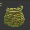 Handwoven Storage Basket With Decorative Design For Practical Household Use