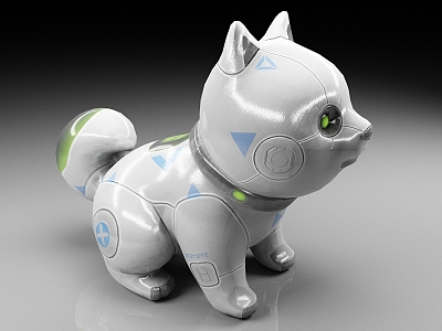 robot dog machine animal 3d model