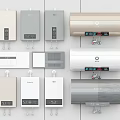 Various Styles of Water Heaters as Daily Electrical Appliances on