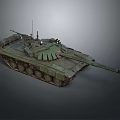 Military Tank With Detailed Exterior And Equipment