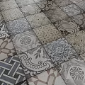 Brown Square Floor Tiles With Uniform Pattern Design For Interior Spaces 3d model