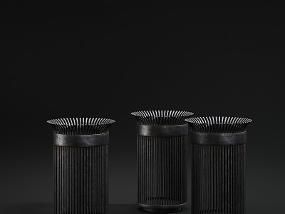 Modern trash can model