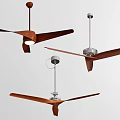 Modern Ceiling Fans With Wooden Blades And Hanging Design In Different Styles