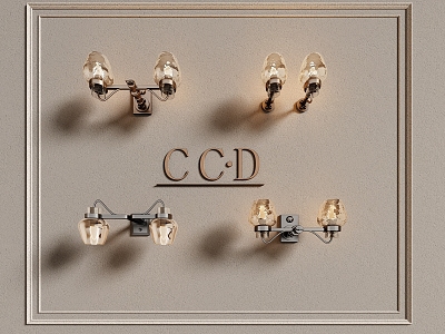 Modern CCD wall lamp combination model