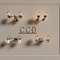 Modern CCD wall lamp combination 3d model