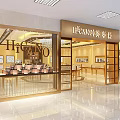 Elegant Luxury Jewelry Store With Glass Front Display Windows Showcasing Exquisite Jewelry Collections