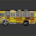 Modern School Bus Old School Bus Small Bus Small Bus 3d model