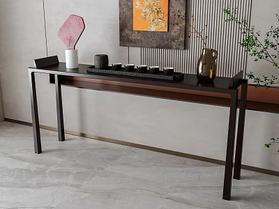 New Chinese-style Entrance Duan Jing Strip Case 3d model